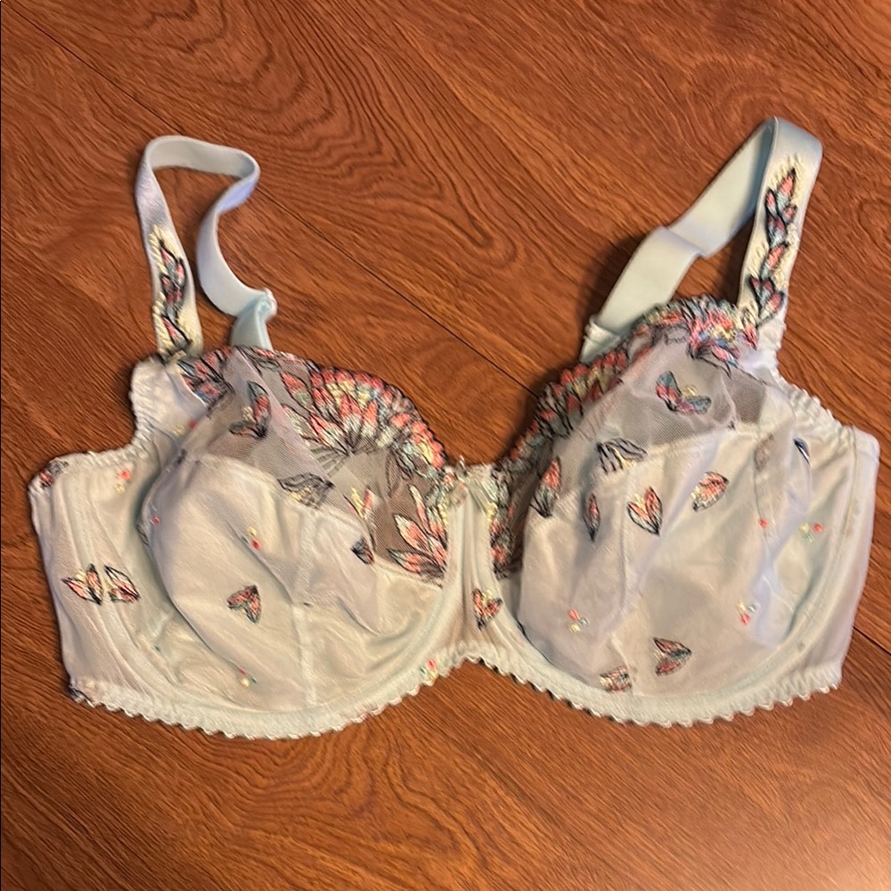 Prima Donna Light Blue Embroidered Bra